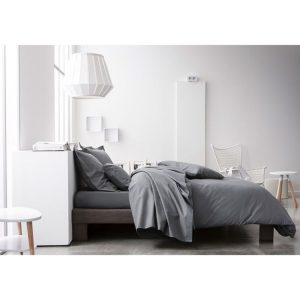 Bon marché 😀 Today Taie D’oreiller Canon De Fusil – 100% Coton 57 Fils – 50 X 70 Cm – Gris Foncé 😉 6