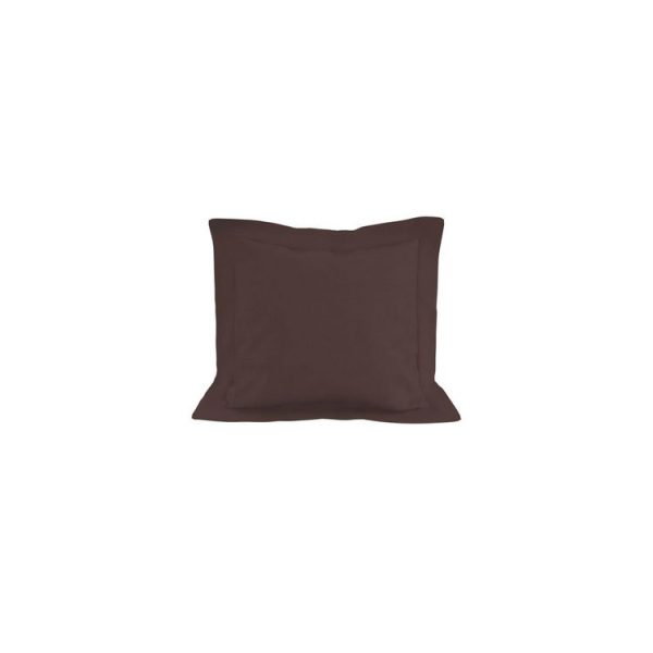 Meilleur prix ❤️ Soleil D’ocre Taie D’oreiller En Coton 57 Fils 63×63 Cm UNI Brun, Par Soleil D’ocre 🧨 1