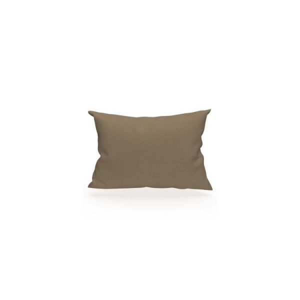 Meilleure vente ✔️ Soleil D’ocre Taie D’oreiller Rectangle US 50×75 Cm En Coton Uni 57 Fils SOLEIL D’OCRE Taupe 🔥 1