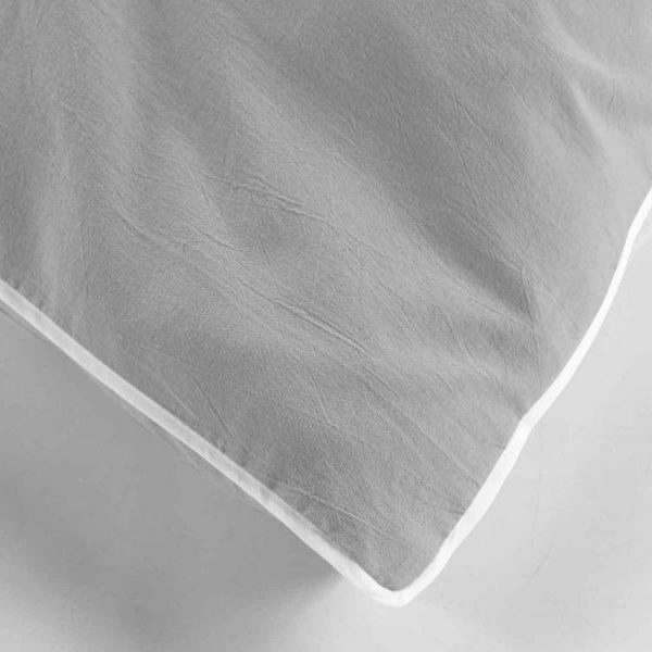 Grosses soldes 🛒 Paris Prix Parure De Lit 3 Pièces Linette 260x240cm Gris 🌟 4