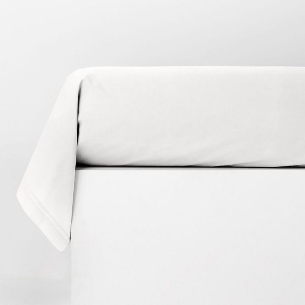 Bon marché 🤩 FUTURE HOME Taie Traversin Unie Coton 57 Fils Blanc éclatant 85x185cm ⭐ 3