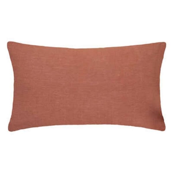 Tout neuf 🎁 Taie D’Oreiller En Lin Adorable 50x70cm Terracotta 😍 1