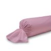 Offres 😀 Today Taie De Traversin Poudre De Lila – 100% Coton 57 Fils – 45 X 185 Cm – Rose ⭐ 13