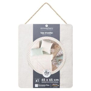 Bon marché ❤️ Taie D’Oreiller En Lin Adorable 65x65cm Beige Lin ❤️ 9