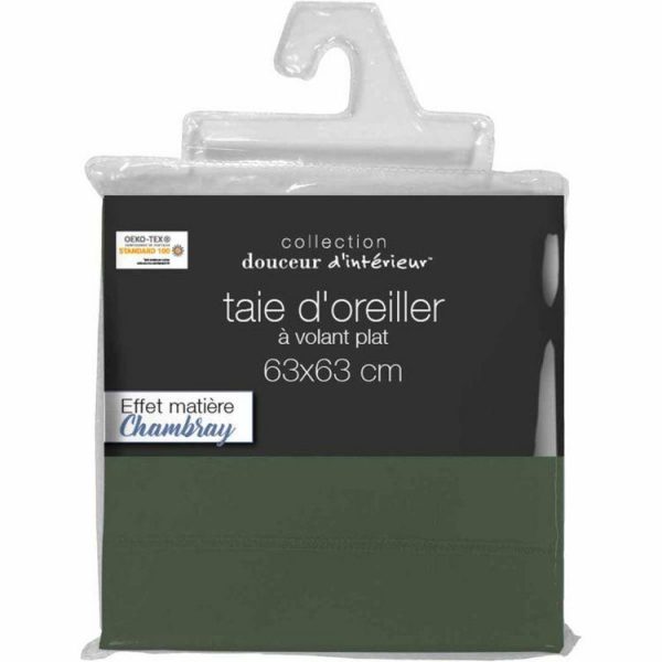 Meilleure vente 😉 Paris Prix Taie D’Oreiller Actually 63x63cm Kaki 🤩 3
