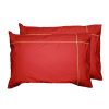 Vente flash 🌟 Sensei Maison Lot De 2 Taies D’oreiller Brodées En Percale De Coton CHEVRON 🌟 22