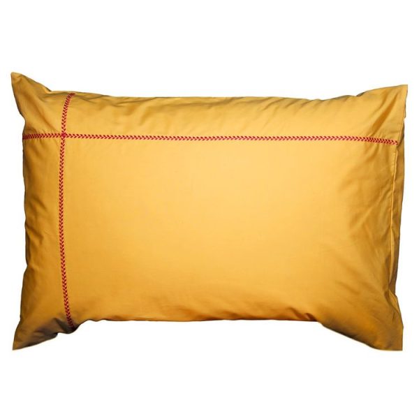 Vente flash 🌟 Sensei Maison Lot De 2 Taies D’oreiller Brodées En Percale De Coton CHEVRON 🌟 6