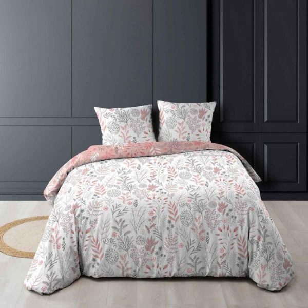 Tout neuf 🔔 Paris Prix Parure De Lit 3 Pièces Suzanne 260x240cm Rose 😀 1