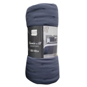 Le moins cher 👏 Paris Prix Dessus De Lit Matelassé Mellow 80x180cm Bleu & Blanc 🛒 6