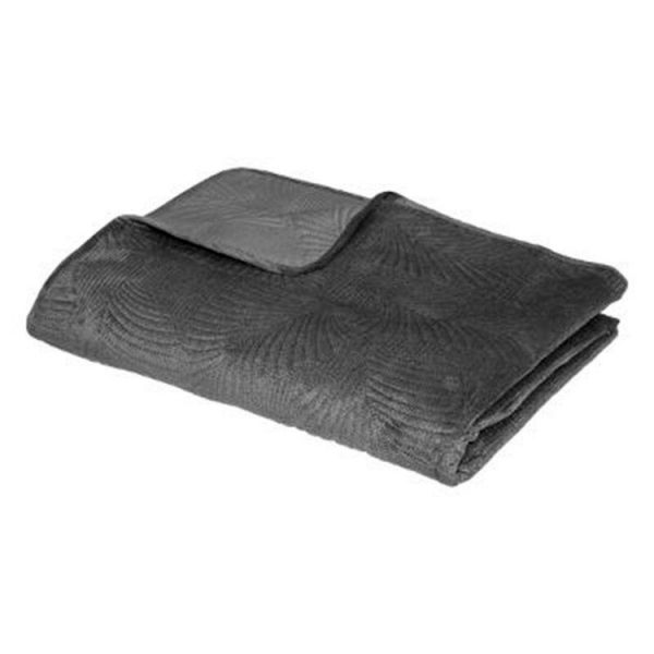 De gros 🔥 Dessus De Lit Feuilles 240x260cm Gris Ardoise 🔔 1