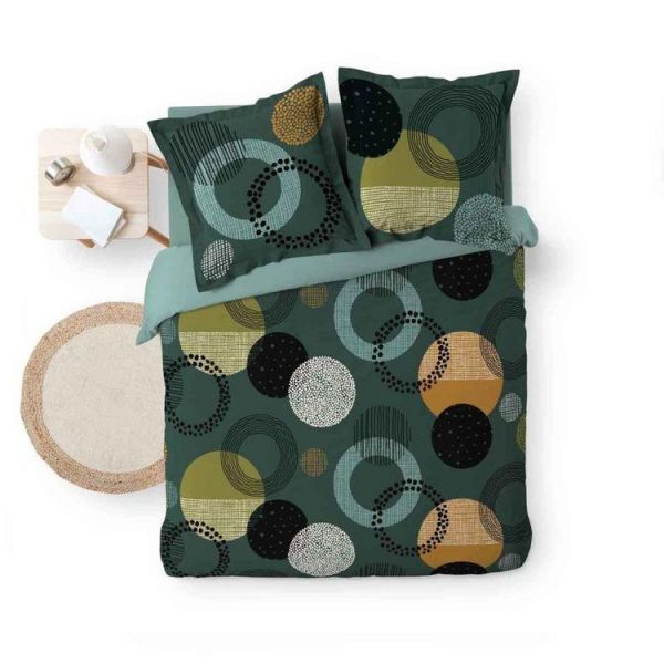 Sortie ❤️ Paris Prix Parure De Lit 3 Pièces Lunabella 240x220cm Vert 🥰 3