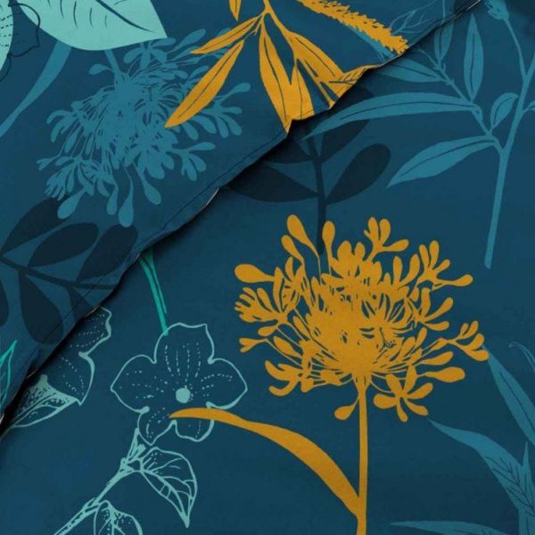 Vente flash ❤️ Paris Prix Parure De Lit 3 Pièces Analisa 260x240cm Marine 🎁 3