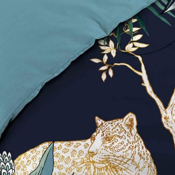 Sortie 🛒 Paris Prix Parure De Lit 3 Pièces Mistic 240x220cm Bleu 👏 4