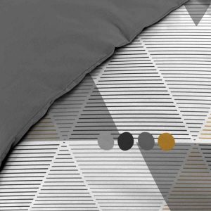 Bon marché 🔔 Paris Prix Parure De Lit 3 Pièces Triennale 240x220cm Gris ❤️ 9