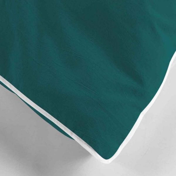 Offres 🧨 Paris Prix Parure De Lit 3 Pièces Linette 240x220cm Pétrole 🎁 4