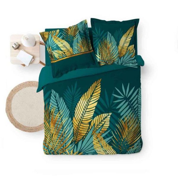 Budget 😍 Paris Prix Parure De Lit 3 Pièces Ornella 240x220cm Émeraude 🛒 3