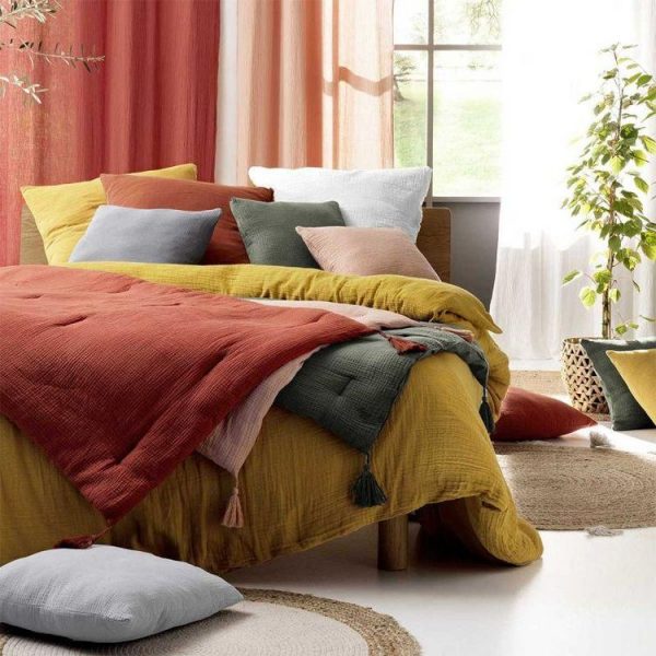 Tout neuf ✨ Paris Prix Parure De Lit 3 Pièces Angelia 240x220cm Jaune 🎁 4