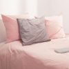Remise 🔥 Parure De Lit 3 Pièces Coton Lavé 260x240cm Rose 🔥 11