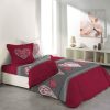Promo ✨ Paris Prix Parure De Draps 4 Pièces Sweet Heart Rouge 😉 11