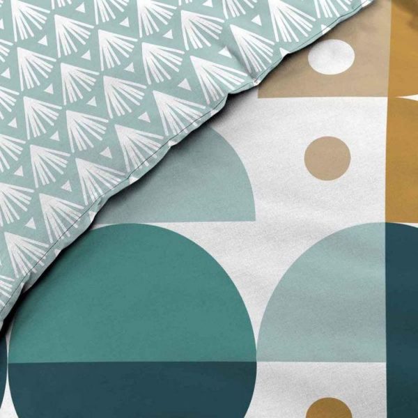 Le moins cher 🔔 Paris Prix Parure De Lit 3 Pièces Dorine 240x220cm Vert 🔔 4