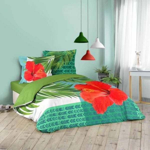 Les meilleures critiques de 🎉 Paris Prix Parure De Lit 3 Pièces Althea 260x240cm Vert 🔔 1