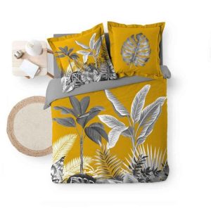 Bon marché 😀 Paris Prix Parure De Lit 3 Pièces Isibelle 260x240cm Jaune ✔️ 7