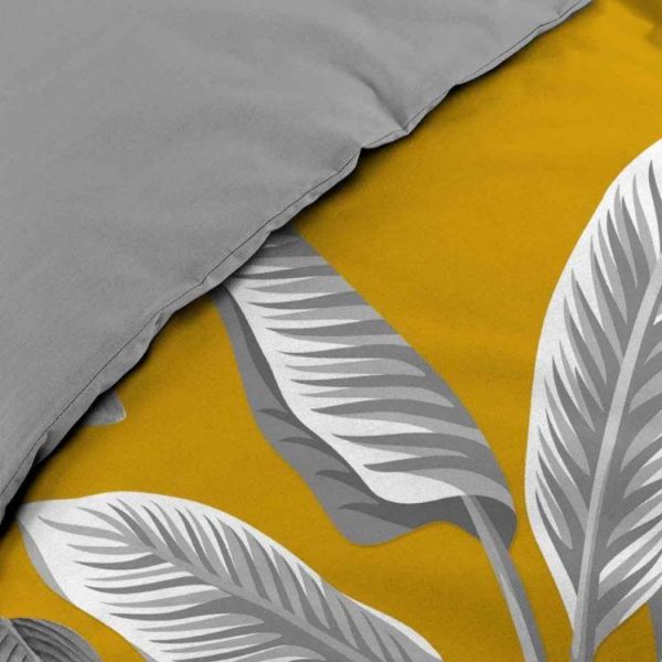 Bon marché 😀 Paris Prix Parure De Lit 3 Pièces Isibelle 260x240cm Jaune ✔️ 4