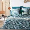 Meilleure affaire 👍 Parure De Lit 3 Pièces Ginkgo 240x220cm Bleu 🤩 11