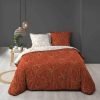 Remise 😉 Paris Prix Parure De Lit 3 Pièces Belflor 260x240cm Terracotta ✨ 11
