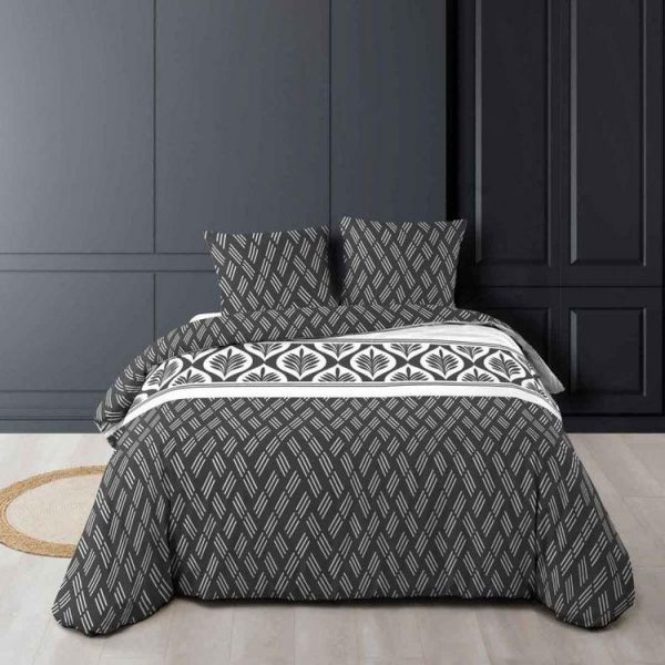Promo 🥰 Paris Prix Parure De Lit 3 Pièces Bonnie 260x240cm Noir 🎉 1