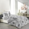 Promo 🎁 Paris Prix Parure De Draps 4 Pièces Persane Gris 🛒 11