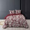 Remise 🔔 Paris Prix Parure De Lit 3 Pièces Milady 240x220cm Bordeaux 🌟 5