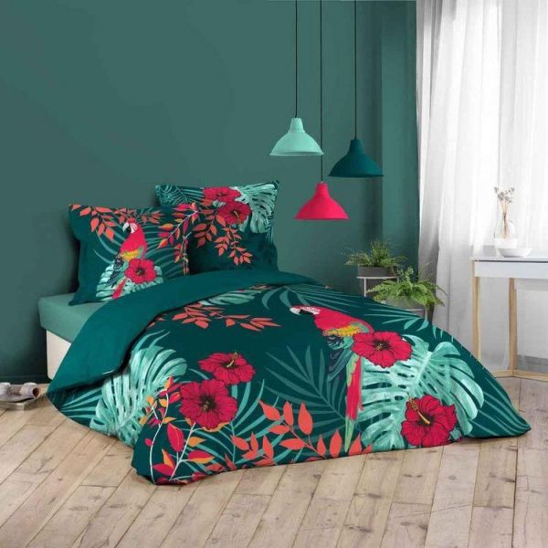 Meilleure vente 🥰 Paris Prix Parure De Lit 3 Pièces Caracas 260x240cm Bleu 🎉 1