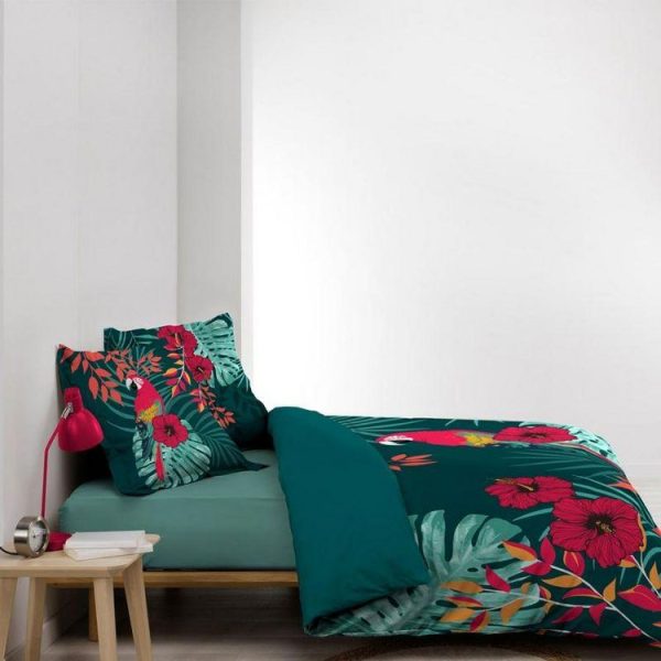 Meilleure vente 🥰 Paris Prix Parure De Lit 3 Pièces Caracas 260x240cm Bleu 🎉 4