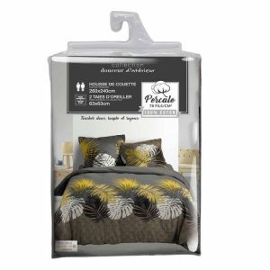 Offres 🎉 Paris Prix Parure De Lit 3 Pièces Armance 260x240cm Taupe 😀 6