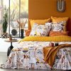 Bon marché 🛒 Parure De Lit 3 Pièces Inaya 240x220cm Ocre ⭐ 10