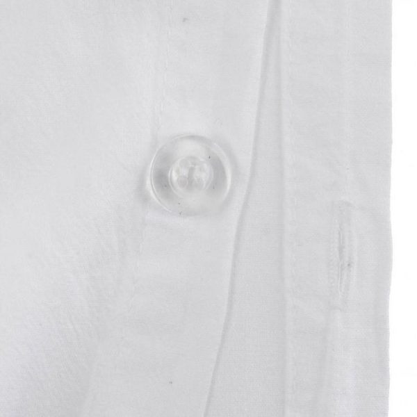 Remise ⭐ Parure De Lit 3 Pièces Coton Lavé 240x260cm Blanc 🛒 4
