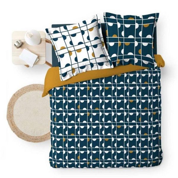 Vente flash 🥰 Paris Prix Parure De Lit 3 Pièces Gabi 240x220cm Bleu 🔔 4