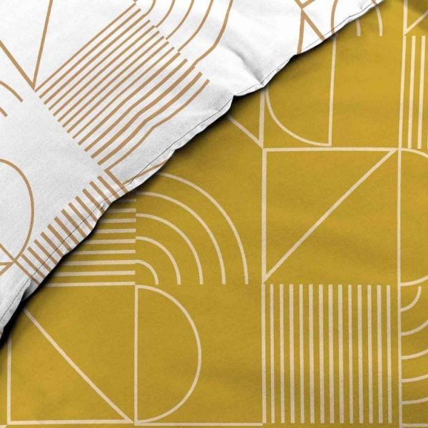 Tout neuf 🌟 Paris Prix Parure De Lit 3 Pièces Lineor 260x240cm Jaune ❤️ 4