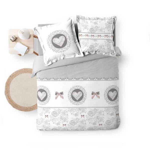 Grosses soldes 🔥 Paris Prix Parure De Lit 3 Pièces Valentina 240x220cm Blanc 👏 3