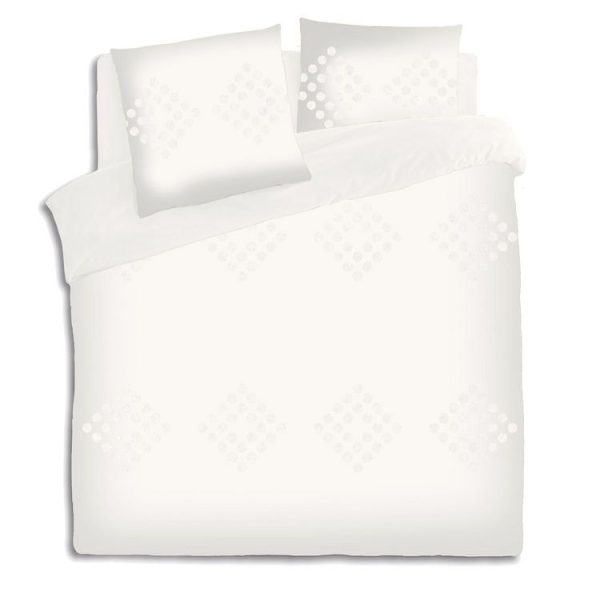 Coupon ✨ ATMOSPHERA Parure De Lit En Coton Lavé Tuft – 240 X 220 Cm – Ivoire 👍 1