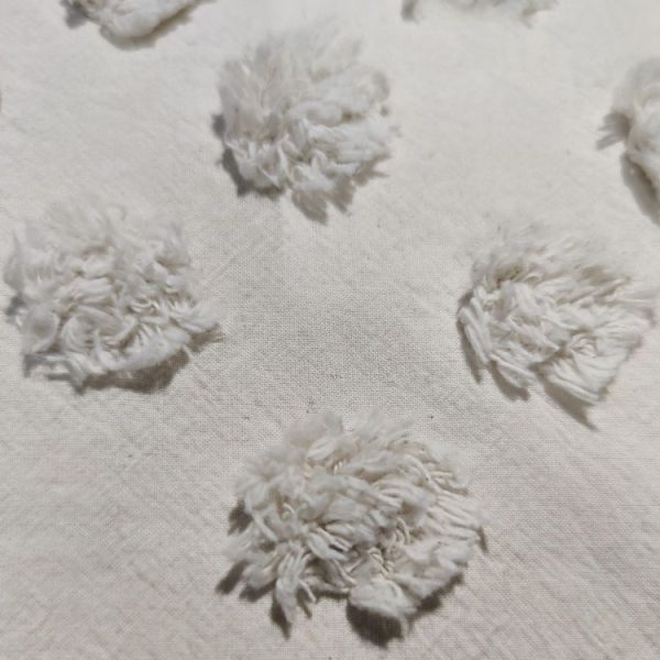Coupon ✨ ATMOSPHERA Parure De Lit En Coton Lavé Tuft – 240 X 220 Cm – Ivoire 👍 3