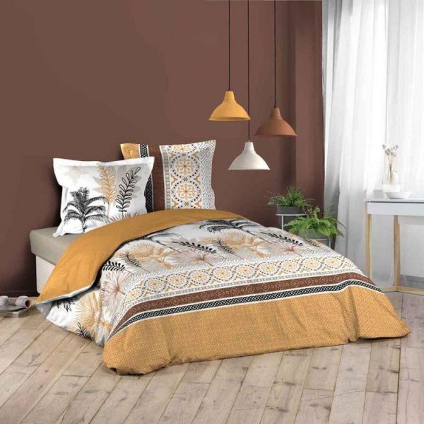 Remise 🎉 Paris Prix Parure De Lit 3 Pièces Calvinia 260x240cm Jaune 🎉 1