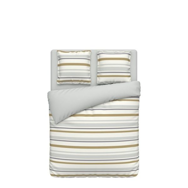 Remise 🎉 ACTUEL Parure Housse De Couette En Flanelle Motifs Rayures FINLAND 🧨 1