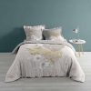 Meilleure vente 🛒 Paris Prix Parure De Lit 3 Pièces Loveliness 260x240cm Naturel ✔️ 11