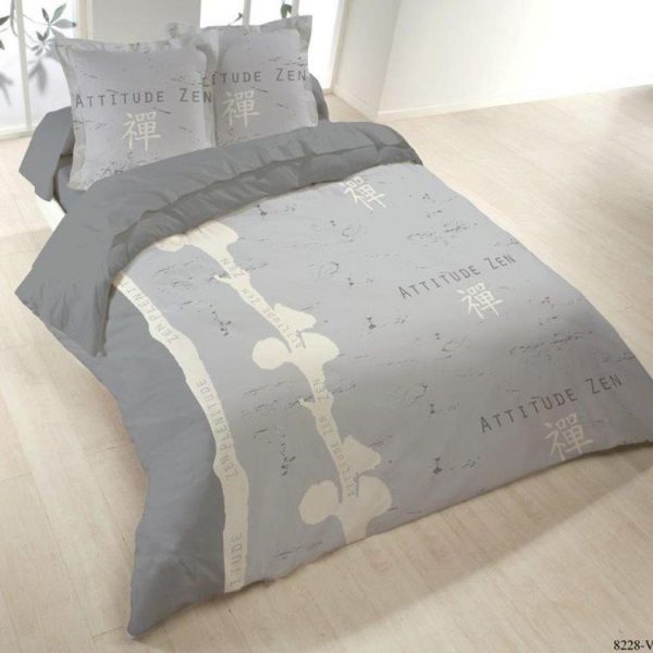 Vente flash 🌟 Dourev Housse De Couette 220×240 ZEN PLENITUDE + 2 Taies 🧨 1