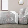 Les meilleures critiques de ✔️ Parure Housse De Couette En Coton 57 Fils Motif Floral NINA 😀 7