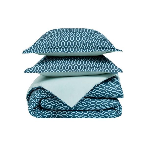 Vente flash 🥰 Sensei Maison Parure Housse De Couette Percale De Coton Avec 2 Taies 65x65cm LOKKEN 😍 4