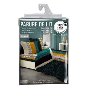 Remise 😍 Paris Prix Parure De Drap 4 Pièces Sansa Multicolore ✨ 6