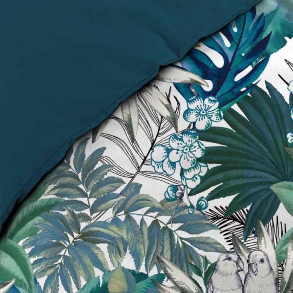 De gros ❤️ Paris Prix Parure De Lit 3 Pièces Colibri 240x220cm Vert 😀 4